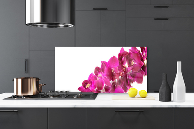 Painel vidro cozinha Flores Planta Natureza