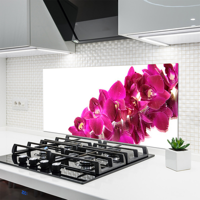 Painel vidro cozinha Flores Planta Natureza