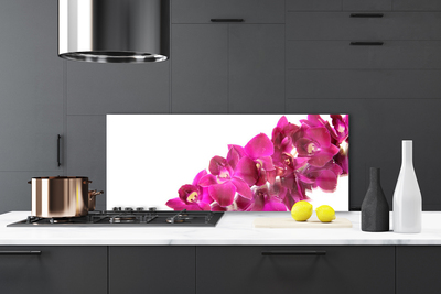 Painel vidro cozinha Flores Planta Natureza