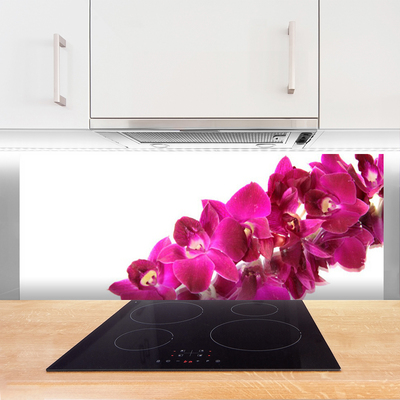 Painel vidro cozinha Flores Planta Natureza