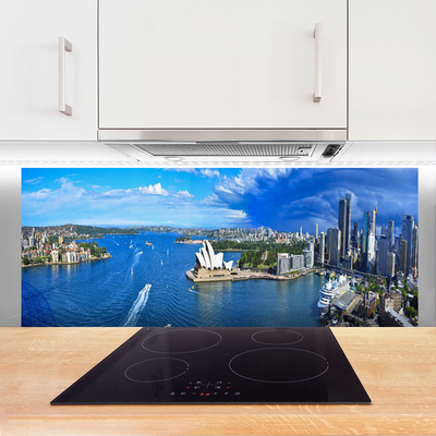 Painel vidro cozinha Casas da Cidade do Mar