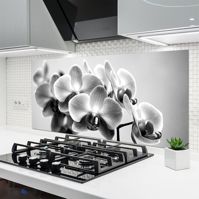 Painel vidro cozinha Flores Planta Natureza