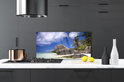 Painel vidro cozinha Paisagem da Praia das Rochas