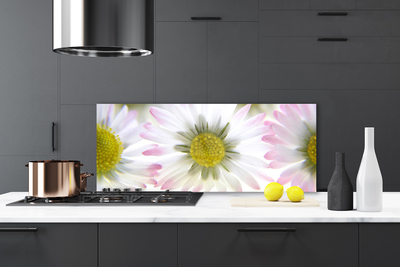 Painel vidro cozinha Natureza da planta margarida