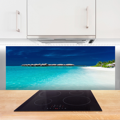 Painel cozinha Paisagem de praia e mar