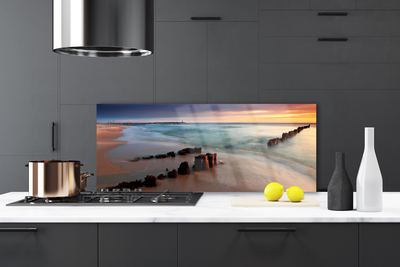 Painel cozinha Paisagem da Praia do Oceano