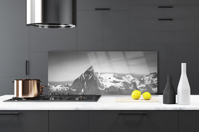 Painel vidro cozinha Paisagem de montanhas