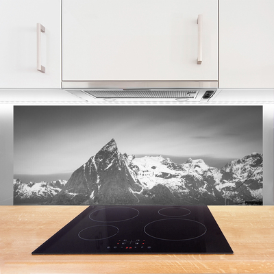 Painel vidro cozinha Paisagem de montanhas