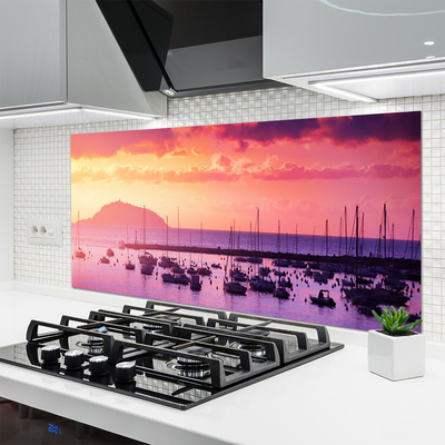 Painel vidro cozinha Paisagem Marinha