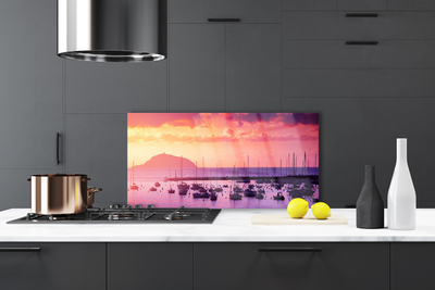 Painel vidro cozinha Paisagem Marinha