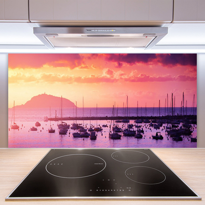 Painel vidro cozinha Paisagem Marinha