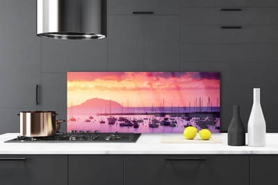 Painel vidro cozinha Paisagem Marinha