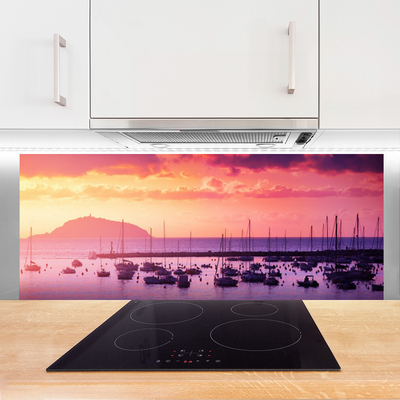 Painel vidro cozinha Paisagem Marinha