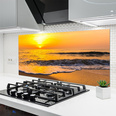 Painel vidro cozinha Paisagem Marinha