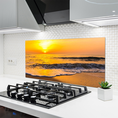 Painel vidro cozinha Paisagem Marinha