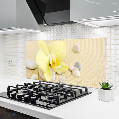 Painel vidro cozinha Flores Planta Natureza