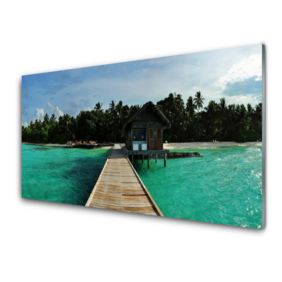 Painel vidro cozinha Arquitetura da Ponte Marítima