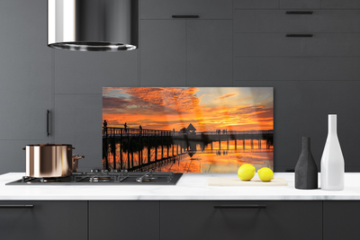 Painel vidro cozinha Arquitetura da Ponte Marítima