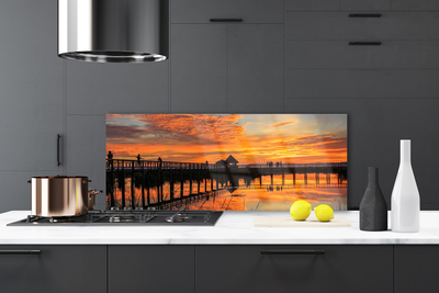 Painel vidro cozinha Arquitetura da Ponte Marítima