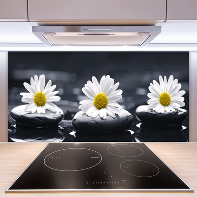 Painel vidro cozinha Planta Daisy Stones