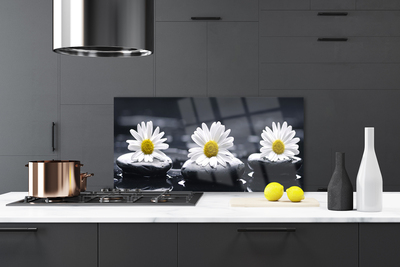 Painel vidro cozinha Planta Daisy Stones