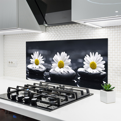 Painel vidro cozinha Planta Daisy Stones