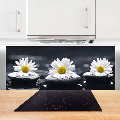 Painel vidro cozinha Planta Daisy Stones