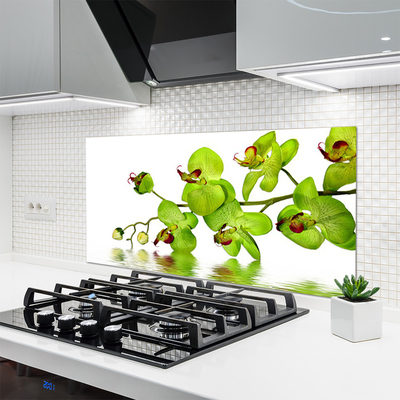 Painel vidro cozinha Flores Planta Natureza
