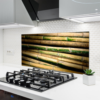 Painel vidro cozinha Natureza da planta de bambu