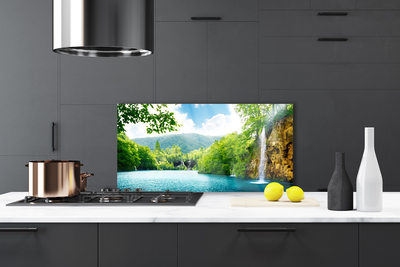 Painel cozinha Cachoeira Lago Natureza