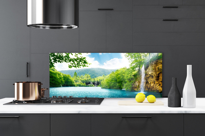 Painel cozinha Cachoeira Lago Natureza