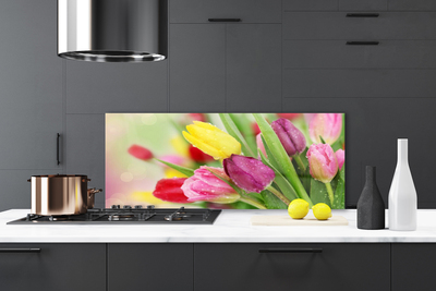 Painel cozinha Tulipas Flores Planta