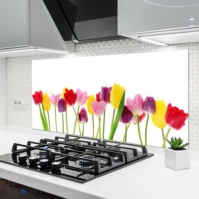 Painel cozinha Tulipas Flores Planta