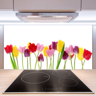 Painel cozinha Tulipas Flores Planta