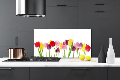 Painel cozinha Tulipas Flores Planta