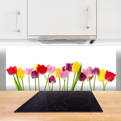 Painel cozinha Tulipas Flores Planta