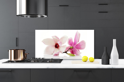 Painel vidro cozinha Flores Planta Natureza