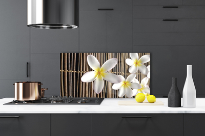 Painel vidro cozinha Flores Planta Natureza