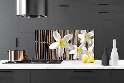Painel vidro cozinha Flores Planta Natureza