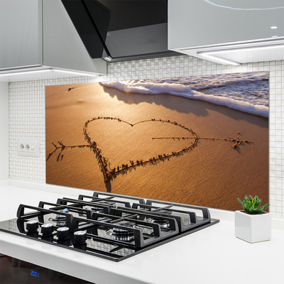 Painel cozinha Arte do Mar do Coração da Praia