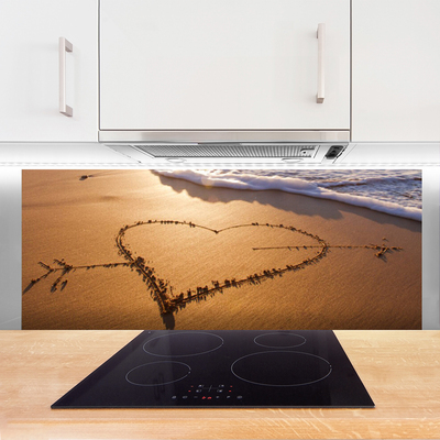 Painel cozinha Arte do Mar do Coração da Praia