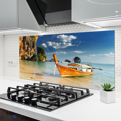 Painel cozinha Paisagem do mar do barco
