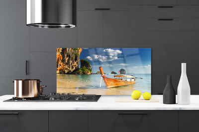 Painel cozinha Paisagem do mar do barco