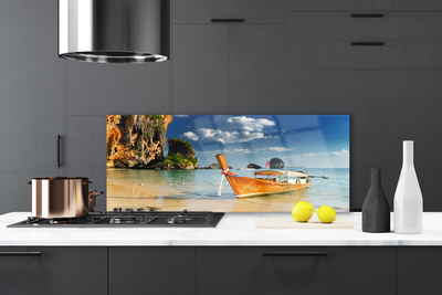 Painel cozinha Paisagem do mar do barco