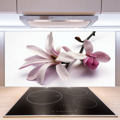Painel vidro cozinha Flor Planta Natureza