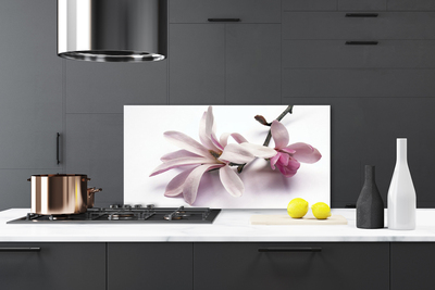 Painel vidro cozinha Flor Planta Natureza