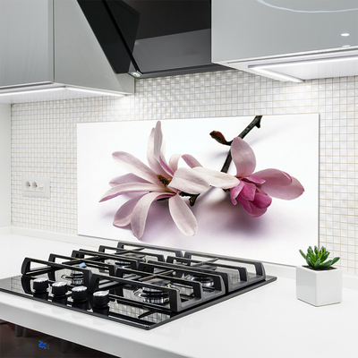 Painel vidro cozinha Flor Planta Natureza