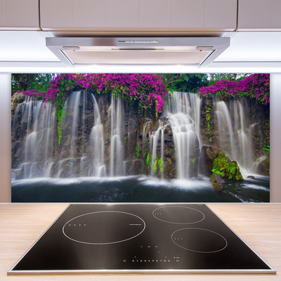 Painel vidro cozinha Cachoeira da Natureza