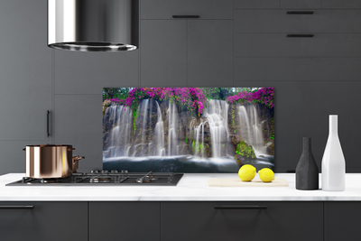 Painel vidro cozinha Cachoeira da Natureza