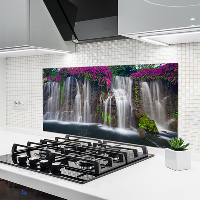 Painel vidro cozinha Cachoeira da Natureza